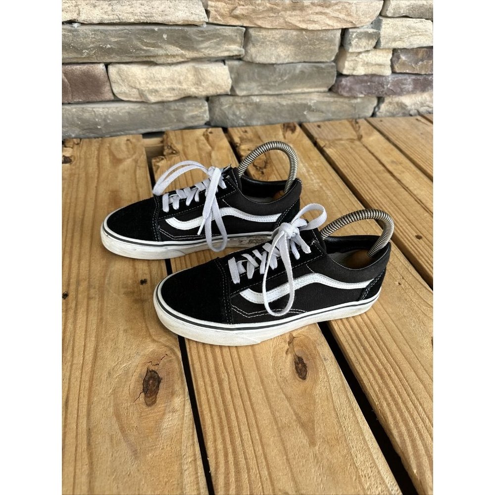 VANS 508731 Old Skool 508731 Classics Black Suede Skater‎ Shoes M4 W5.5